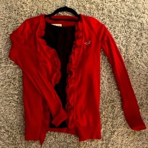 😎2 for $17😎 Red Hollister Cardigan Sweater